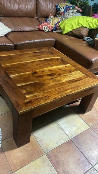 Mesa de centro de madera teca