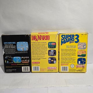 3 Juegos NES: Super Mario Bros, Dr. Mario, SMB3