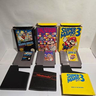 3 Juegos NES: Super Mario Bros, Dr. Mario, SMB3