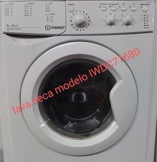 Puerta lavadora secadora Indesit IWDC71680