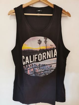 Camiseta H&M Tirantes California Talla M