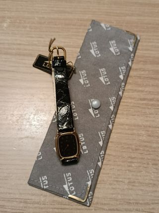 Reloj Lotus Mujer Vintage Negro/Dorado