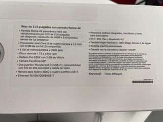 iMac 2018 Plata 1TB nuevo