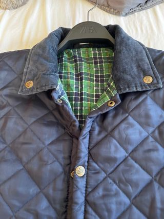 Chaqueta acolchada azul