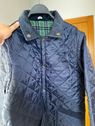 Chaqueta acolchada azul
