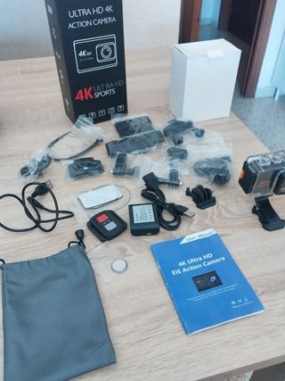 OFERTON Cámara Deportiva 4K Ultra HD Eis acción ca