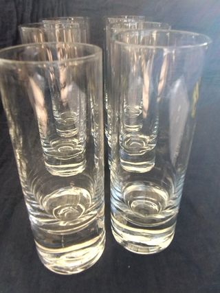 12 Vasos de chupito antiguos de cristal