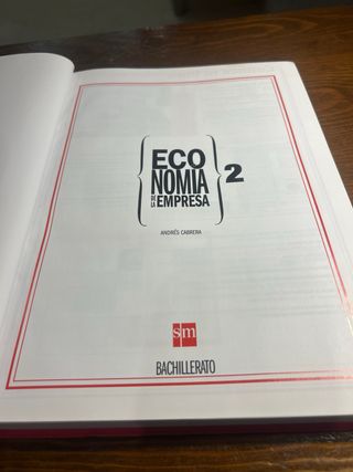 Economía de la empresa. 2 Bachillerato