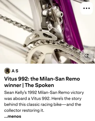 Bicicleta Vitus 992 T.52