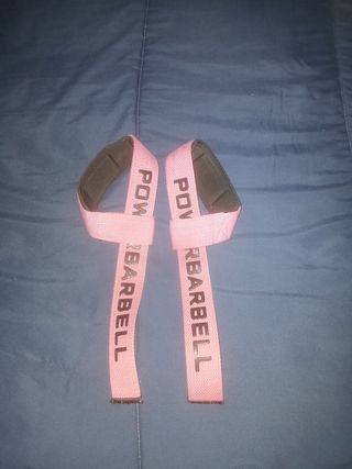 Correas de gimnasio POW BARBELL rosas