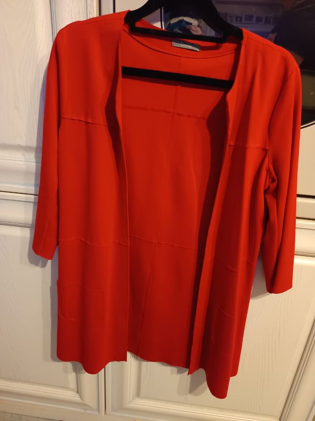 Cardigan lungo rosso Dixie