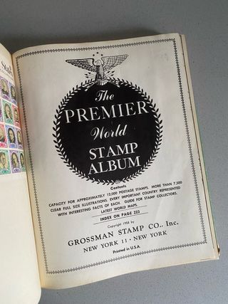 "The Premier World Stamp Album" (1958) / New York