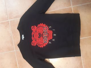 Sudadera Kenzo Negra con Logo Tigre