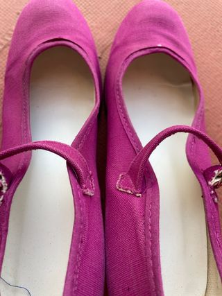 Zapatos Flamenca Tacón Morado Buganvilla Talla 36