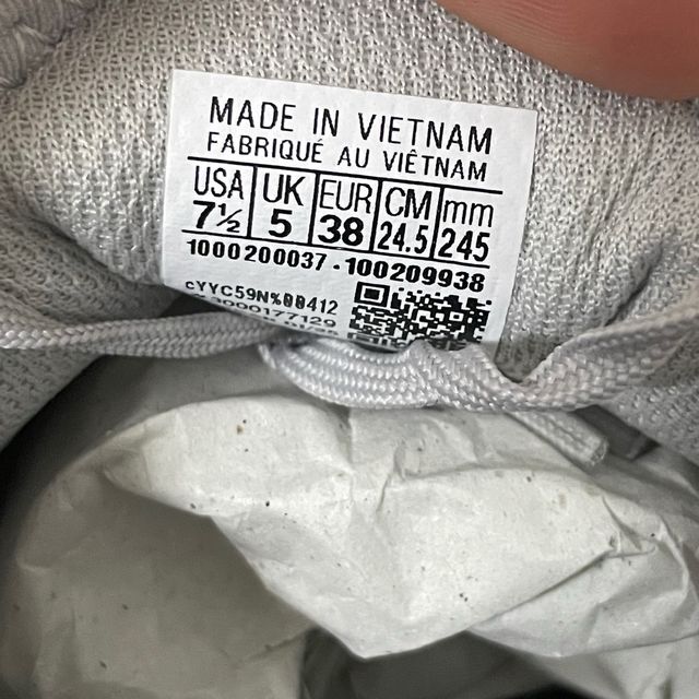 Reebok Scarpe da Ginnastica Grigio/Bianco Taglia 3