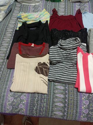 Lote jerseys invierno mujer