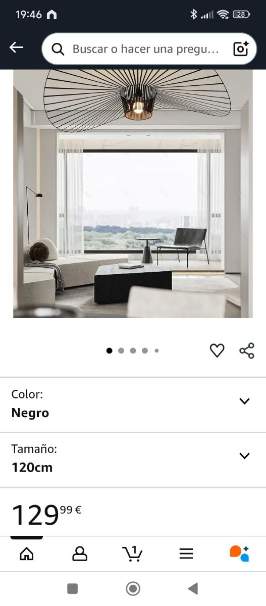 Lámpara de diseño moderno