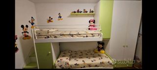 Cameretta letto a castello Disney