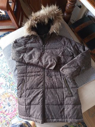 Plumas Tintoretto Marrón con pelo auténtico