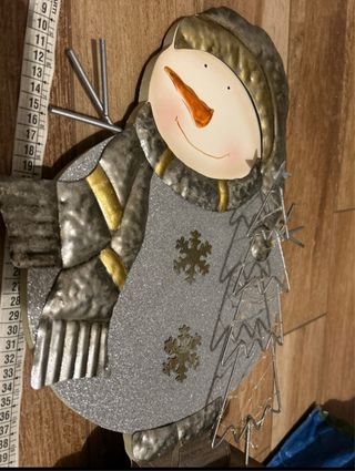 Pupazzo Neve decorazione di Natale con luci