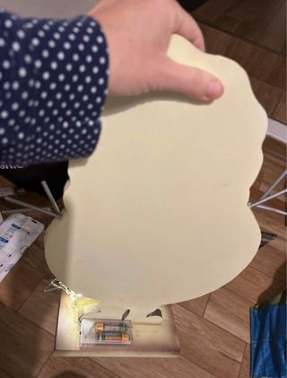 Pupazzo Neve decorazione di Natale con luci