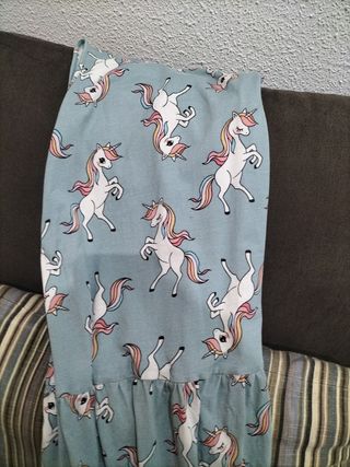 Vestido Unicornios H&M Niña Talla M