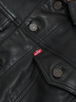 Cazadora Trucker de Cuero Oveja Levi's Talla L