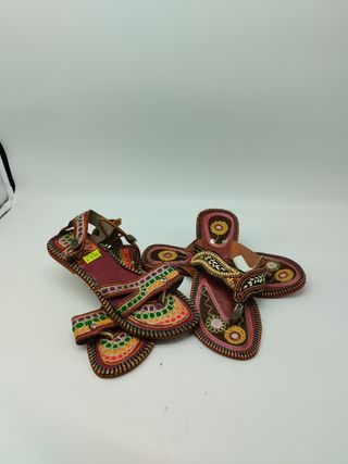 Sandalias artesanales multicolor