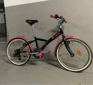 Bicicleta niña Btwin rosa