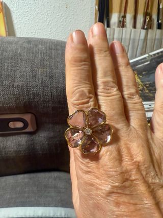 Anillo Swarovski Cristal Rosa