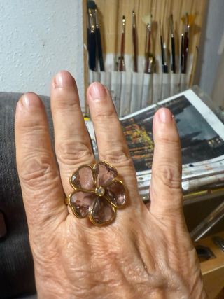 Anillo Swarovski Cristal Rosa