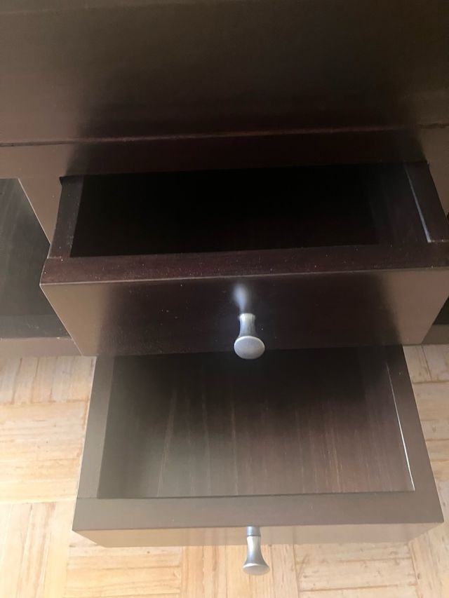 Mesa de centro madera maciza con cristal