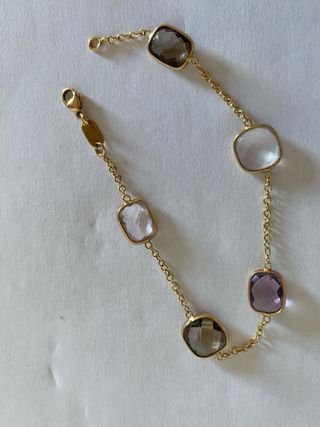 Pulsera de oro 18 k y gemas