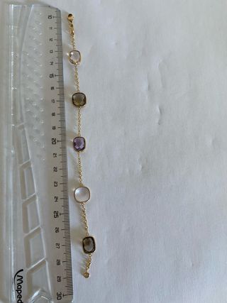 Pulsera de oro 18 k y gemas