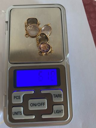 Pulsera de oro 18 k y gemas