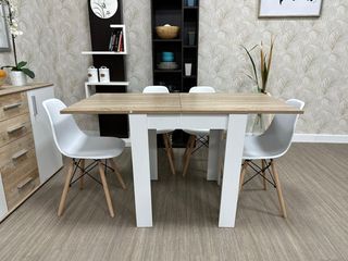 MESA EXTENSIBLE + 4 SILLAS NUEVA * VARIOS COLORES