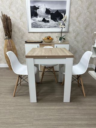MESA EXTENSIBLE + 4 SILLAS NUEVA * VARIOS COLORES