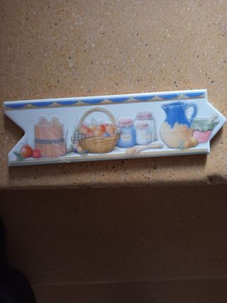 Cenefa decorativa cocina frutas y miel