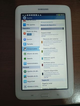 Tablet Samsung Galaxy Tab 3 lite SM-T110 
Blanca
