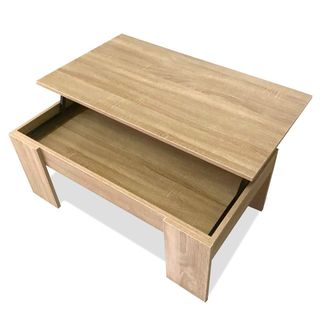 Mesa Centro Elevable Cambrian Madera Nueva