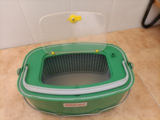 Cubo de pesca porta cebos con aireador