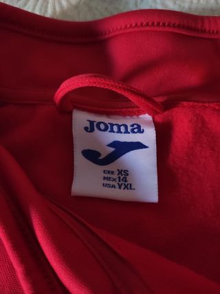 Sudadera Joma Roja
