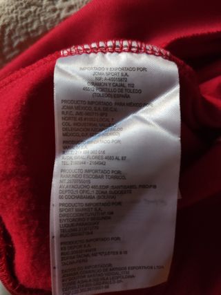 Sudadera Joma Roja