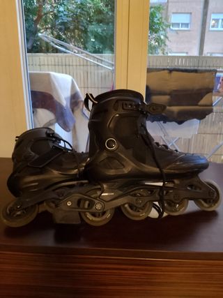 Patines en línea negros para adulto