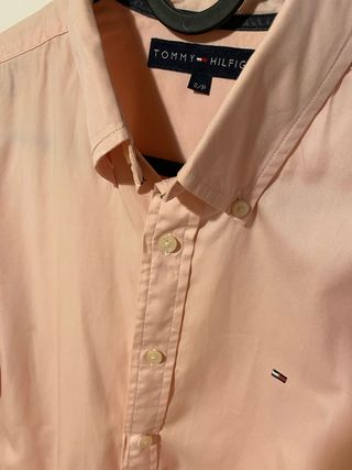 Camisa Tommy Hilfiger rosa talla S