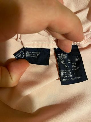 Camisa Tommy Hilfiger rosa talla S