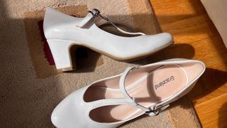 Zapatos blancos T-Strap talla 36 sin estrenar