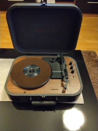 Tocadiscos Vintage MUSE MT-207 DGB Negro