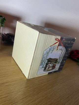 Portacandele natalizio decorato