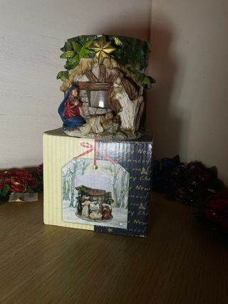 Portacandele natalizio decorato